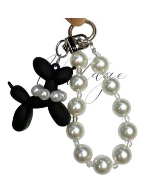 Bag Charm Pearl Balloon Dog NWT